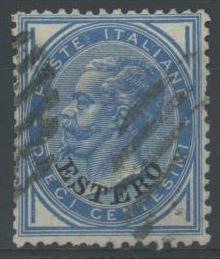 Scansione lotto: OCCUPAZIONI LEVANTE 1879 10C. AZZURRO US.