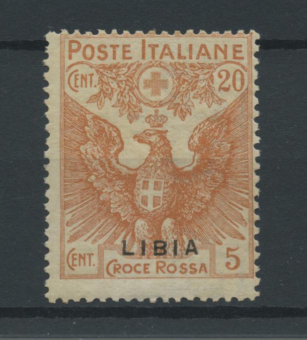 Scansione lotto: COLONIE LIBIA 1915/6 20C. +5C. IN BASSO **