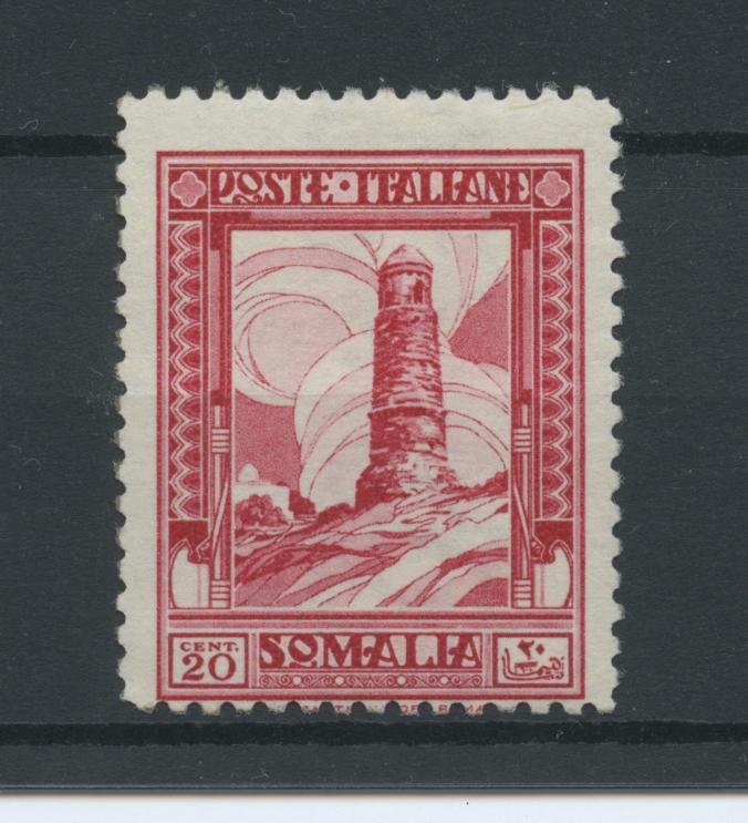 Scansione lotto: COLONIE SOMALIA 1932 PITTORICA 20C. 3 *