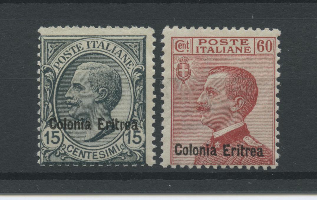 Scansione lotto: COLONIE ERITREA 1918/20 SOVR. 2V. 2 **