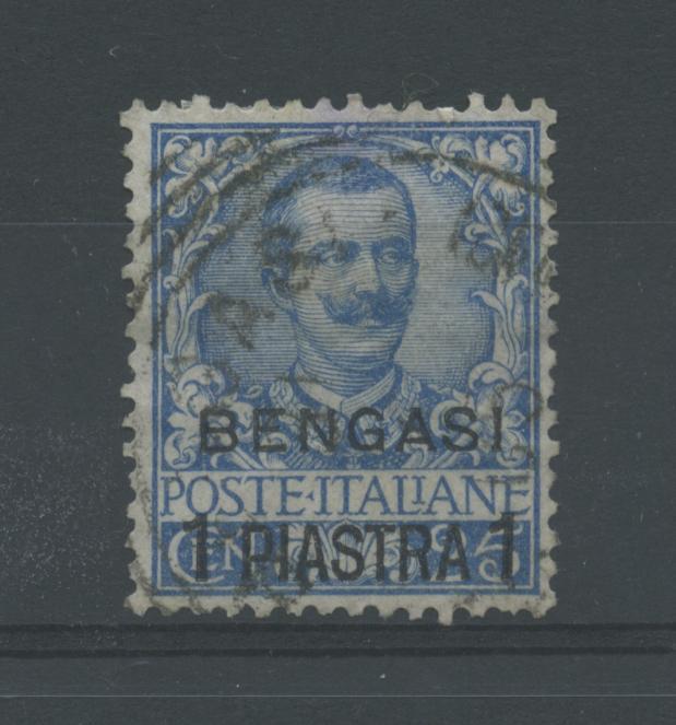 Scansione lotto: OCCUPAZIONI BENGASI 1911 1PI. SU 25C.(originale) 2 US.