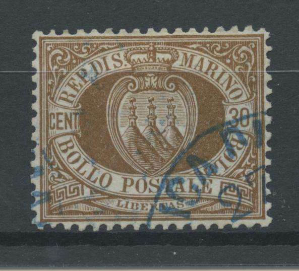 Scansione lotto: SAN MARINO 1877 30C. US. LUSSO