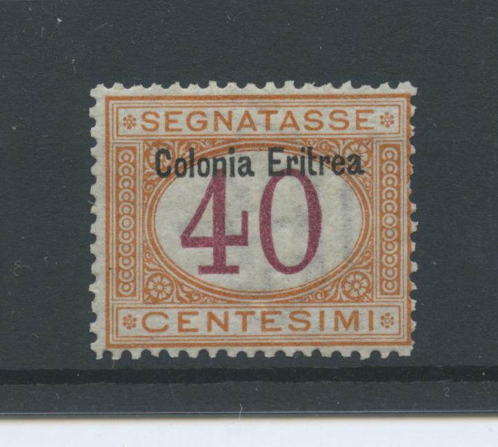 Scansione lotto: COLONIE ERITREA 1903 TASSE C.40 *