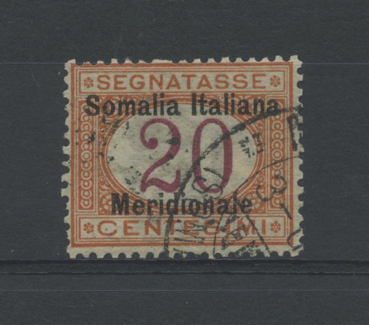 Scansione lotto: COLONIE SOMALIA 1906 TASSE 20C. N.3 US.