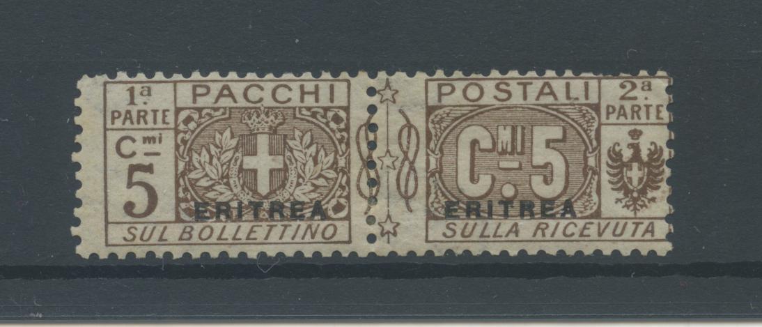 Scansione lotto: COLONIE ERITREA 1916 PACCHI 5C. *