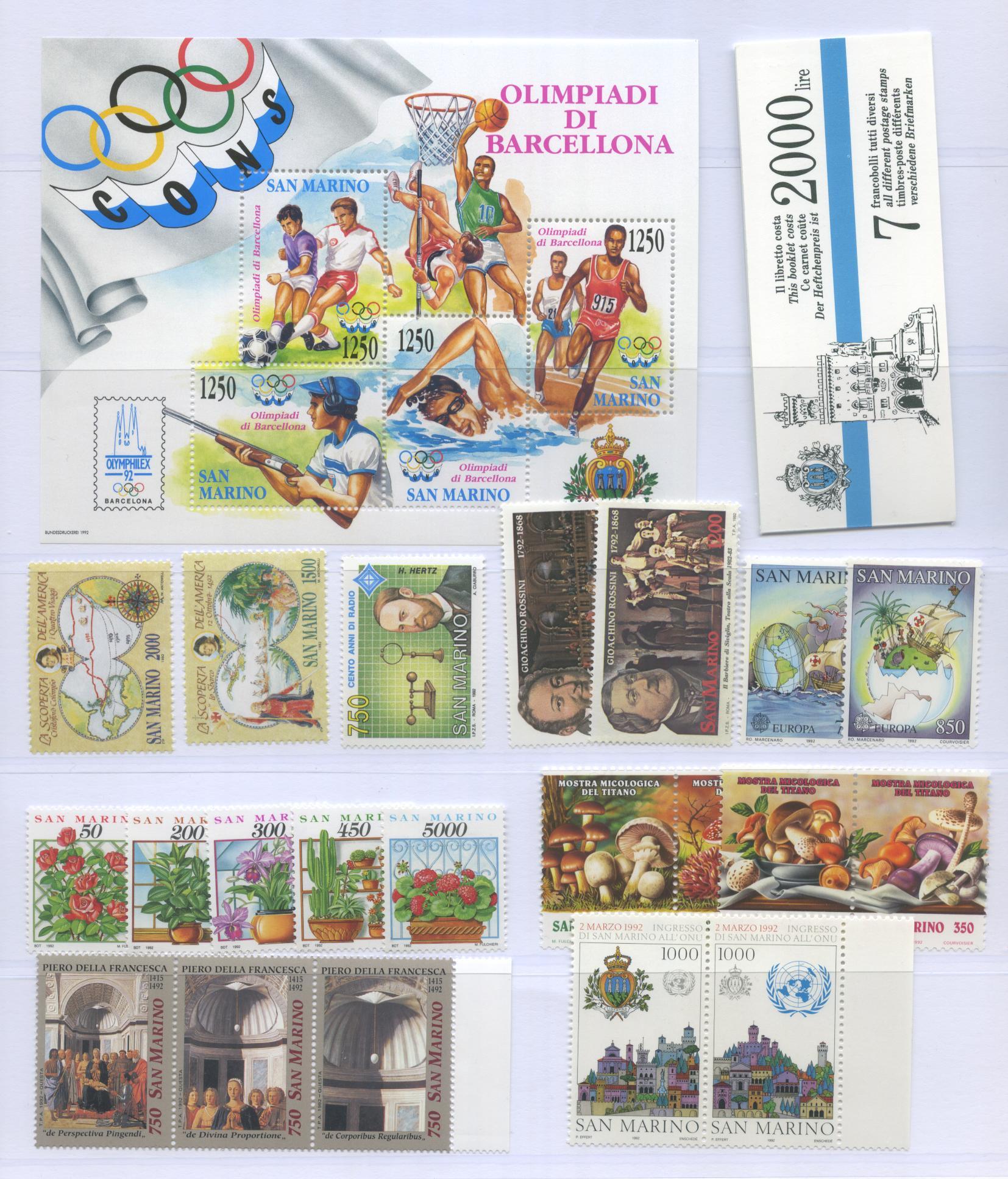 Scansione lotto: SAN MARINO 1992 ANNATA CPL. 21V.+1BF+1LB **