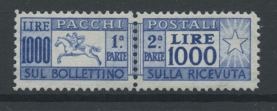 Scansione lotto: REPUBBLICA 1954 CAVALLINO 1000L. ** CENTRATO CERT.