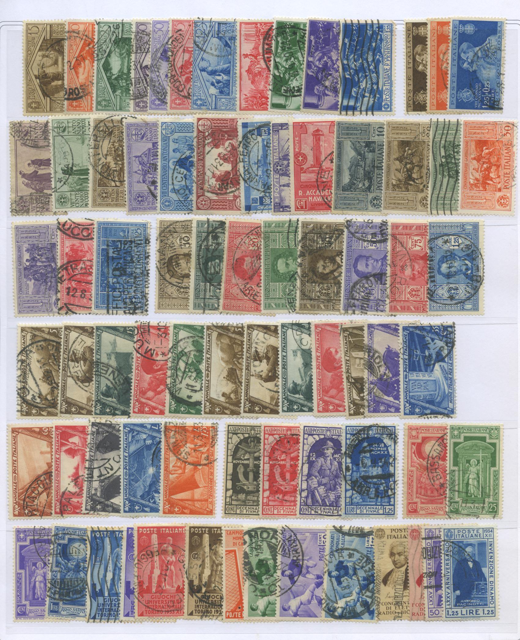 Scansione lotto: REGNO 1930/42 GIRO SERIETTE CPL. 2 *