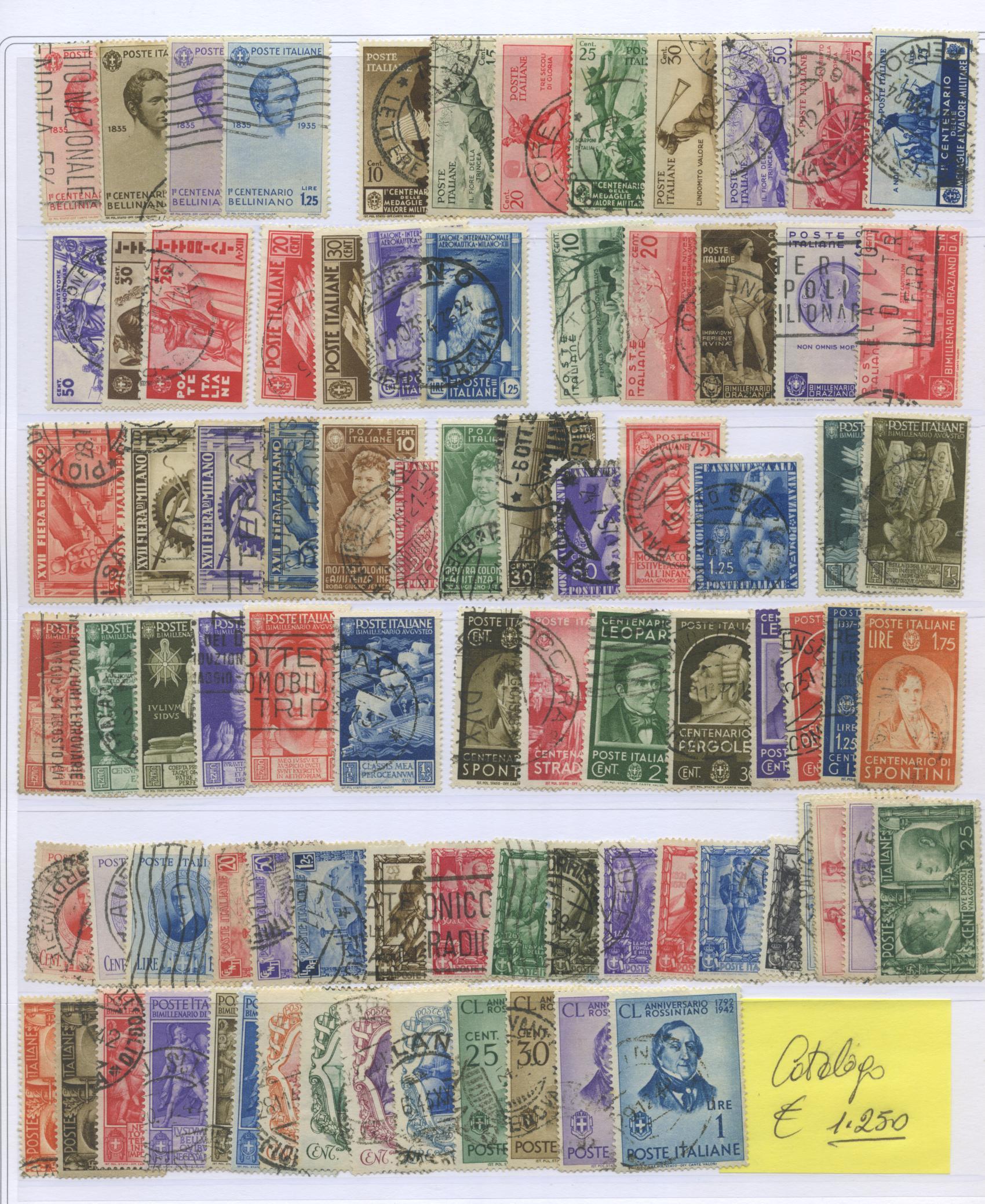 Scansione lotto: REGNO 1930/42 GIRO SERIETTE CPL. 2 *