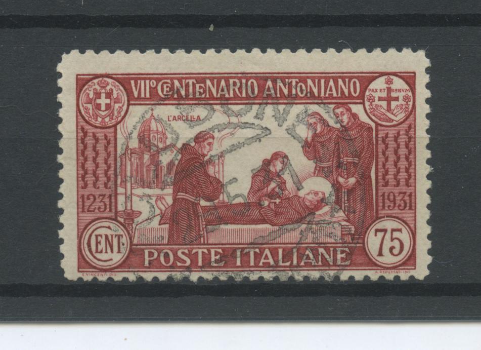 Scansione lotto: REGNO 1931 S. ANTONIO 75C. RARO(originale) 2 US.