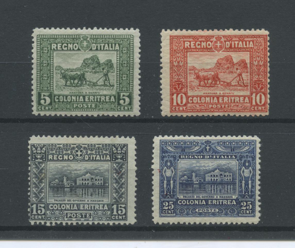 Scansione lotto: COLONIE ERITREA 1910 SOGGETTI VARI 4V. 4 **