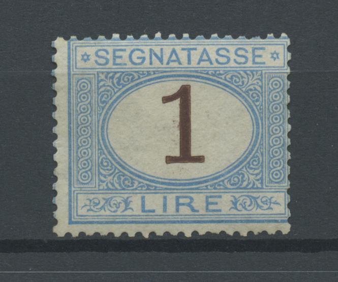 Scansione lotto: REGNO 1870 TASSE L.1 2 **  CERT.