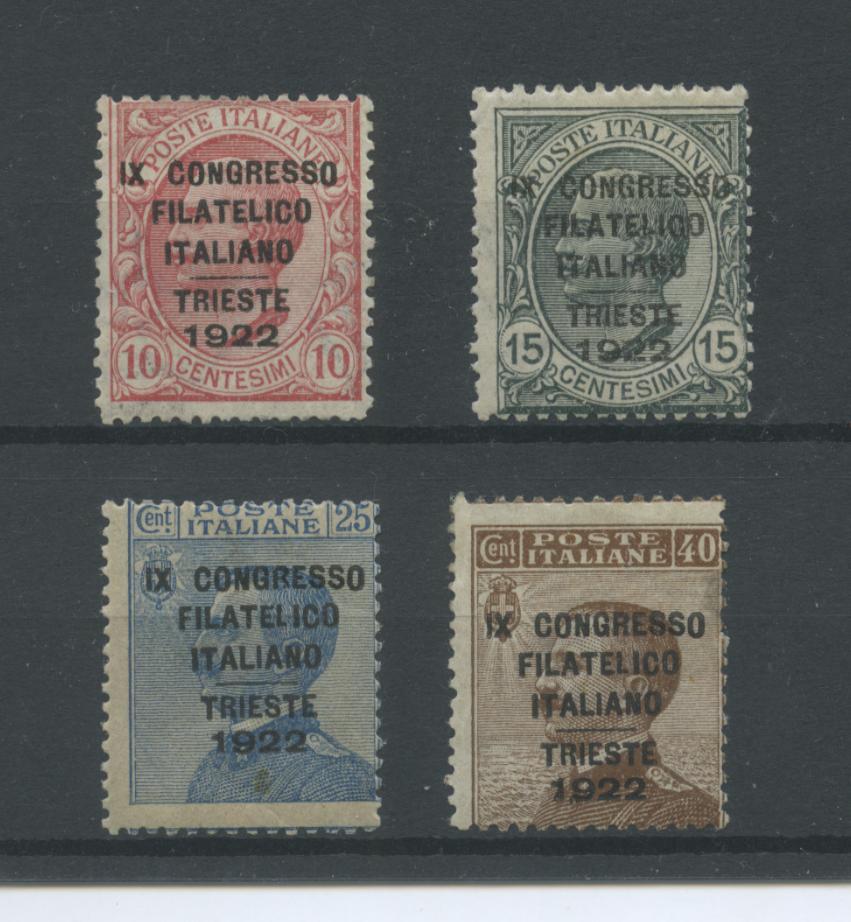 Scansione lotto: REGNO 1922 CONGRESSO FILATELICO 4V. 2 **  CERT.