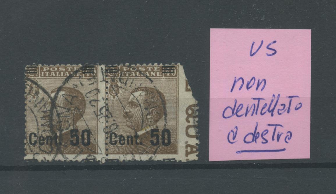 Scansione lotto: REGNO 1923/7 N.199 NON DENT. DESTRA US.