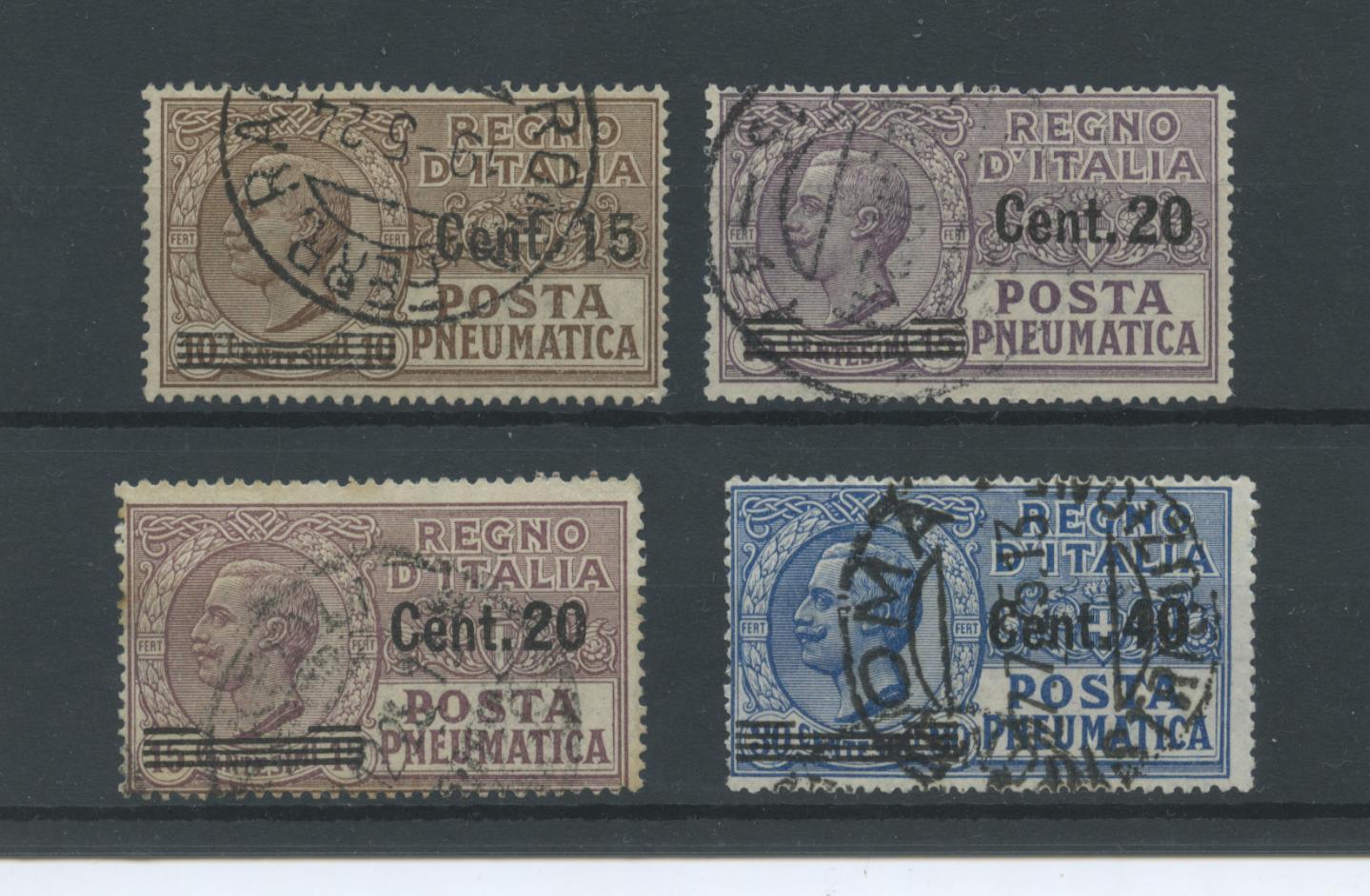 Scansione lotto: REGNO 1924/5 POSTA PNEUMAT. SOVR. 4V.(originale) US.