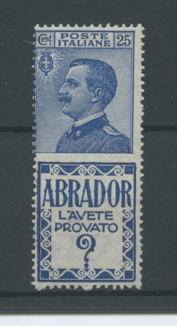 Scansione lotto: REGNO 1924 25C. ABRADOR 6 **