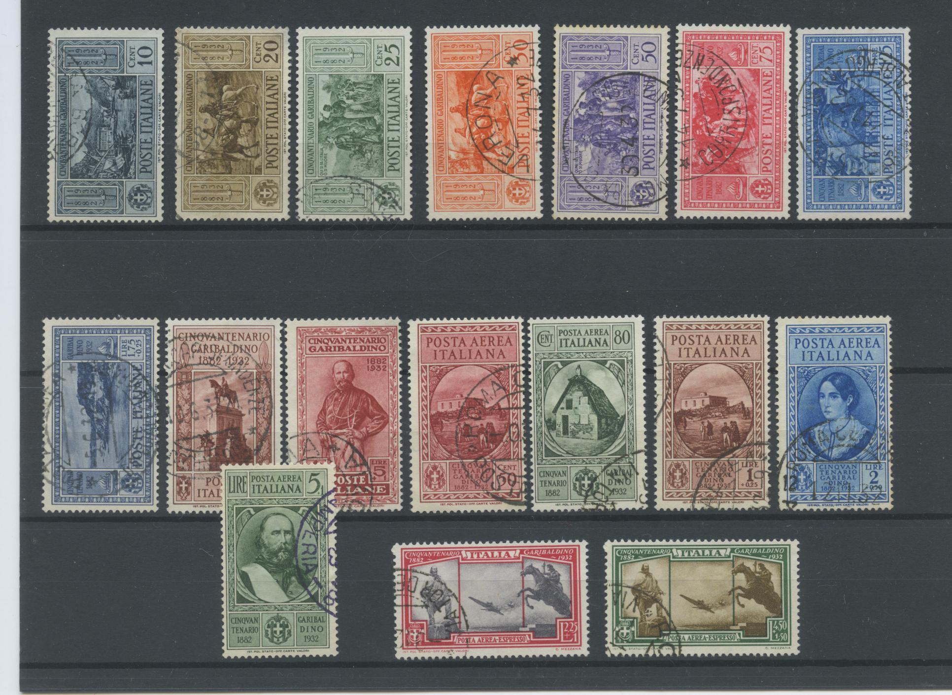 Scansione lotto: REGNO 1932 GARIBALDI 17V.(originale) 4 US.