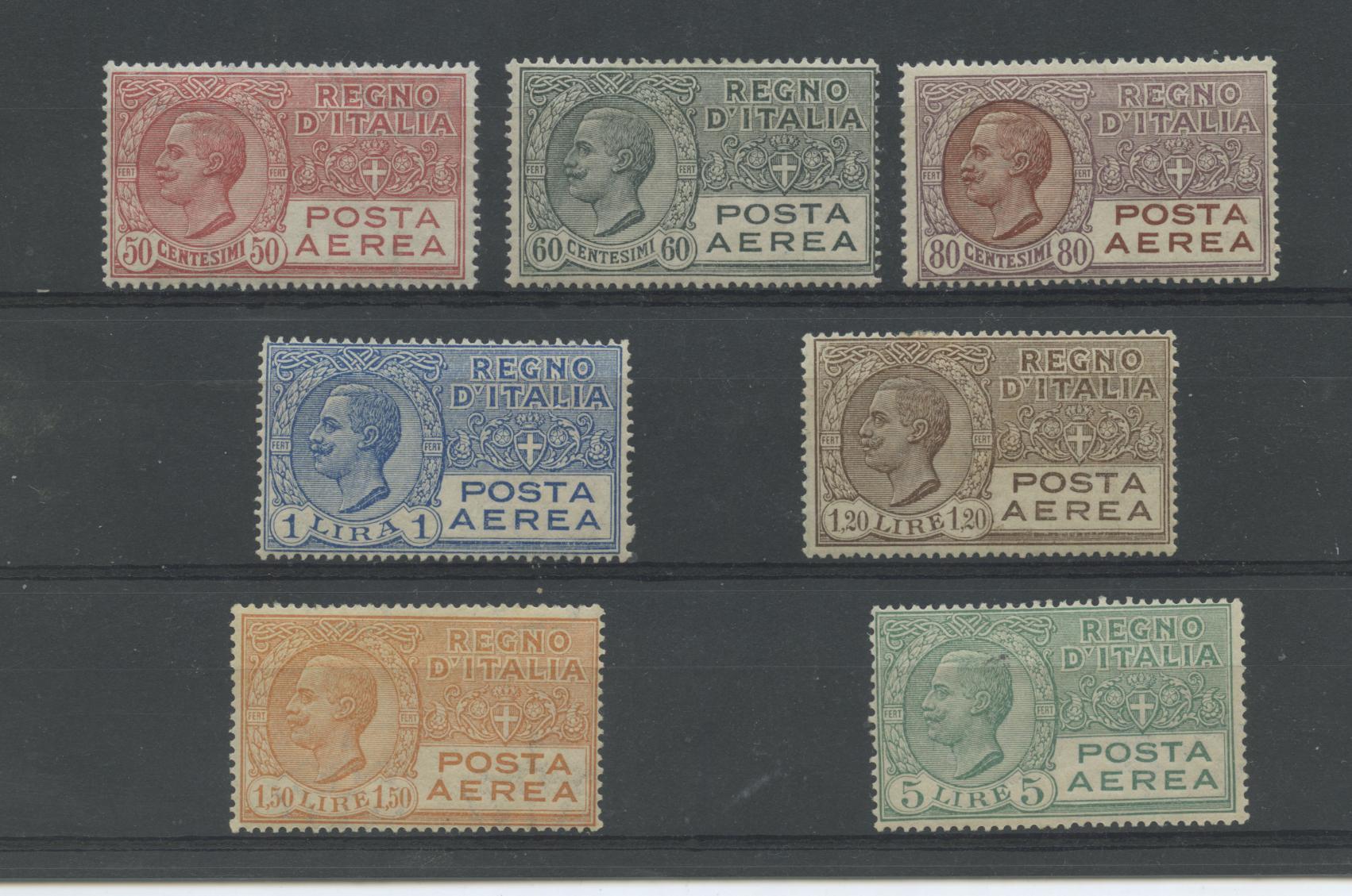 Scansione lotto: REGNO 1926 POSTA AEREA 7V. * CENTRATO