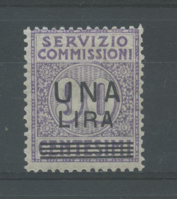 Scansione lotto: REGNO 1925 COMMISSIONI SOVR. L.1 SU C.90 **