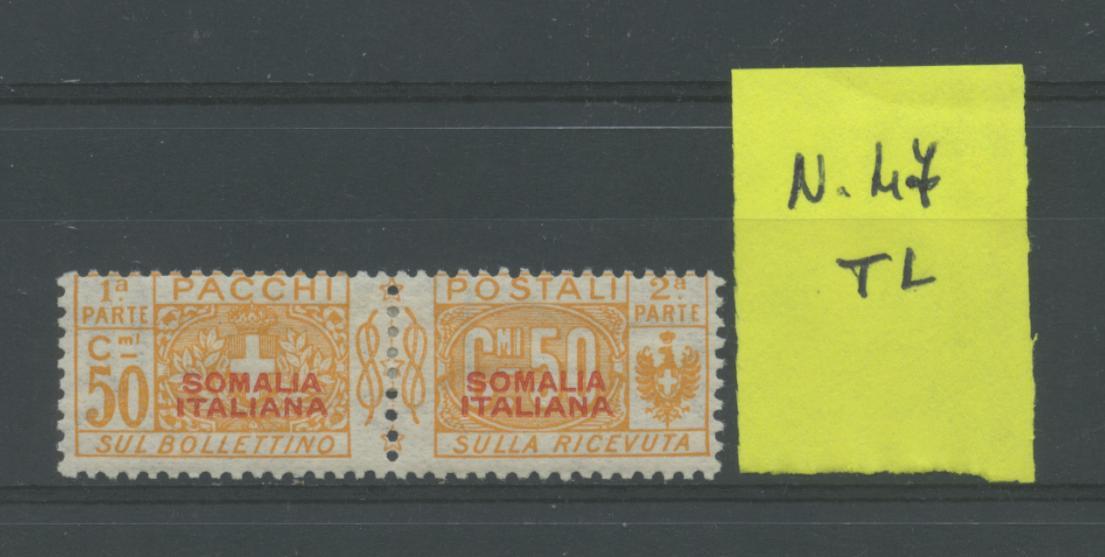 Scansione lotto: COLONIE SOMALIA 1926/31 PACCHI C.50 *