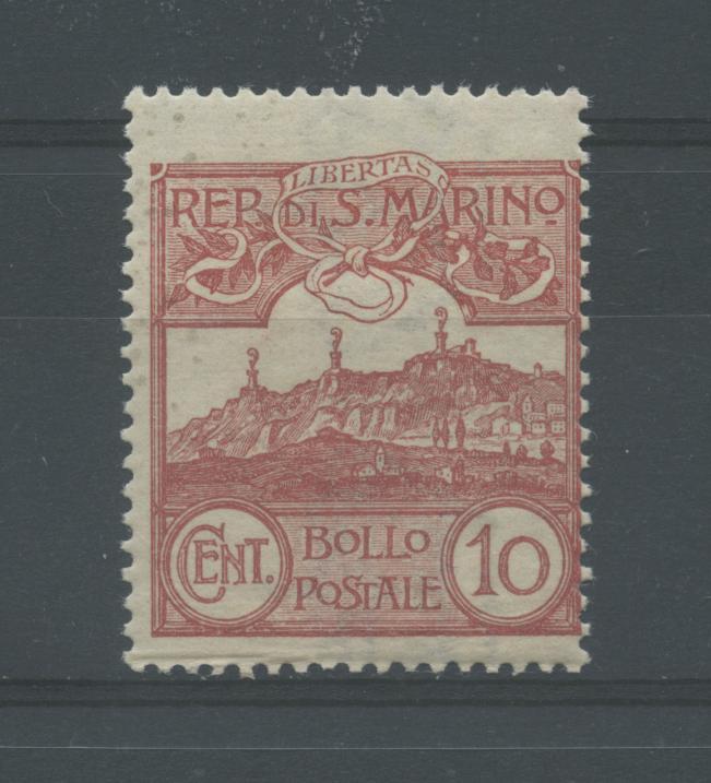 Scansione lotto: SAN MARINO 1903 CIFRA E VEDUTE 10C. **