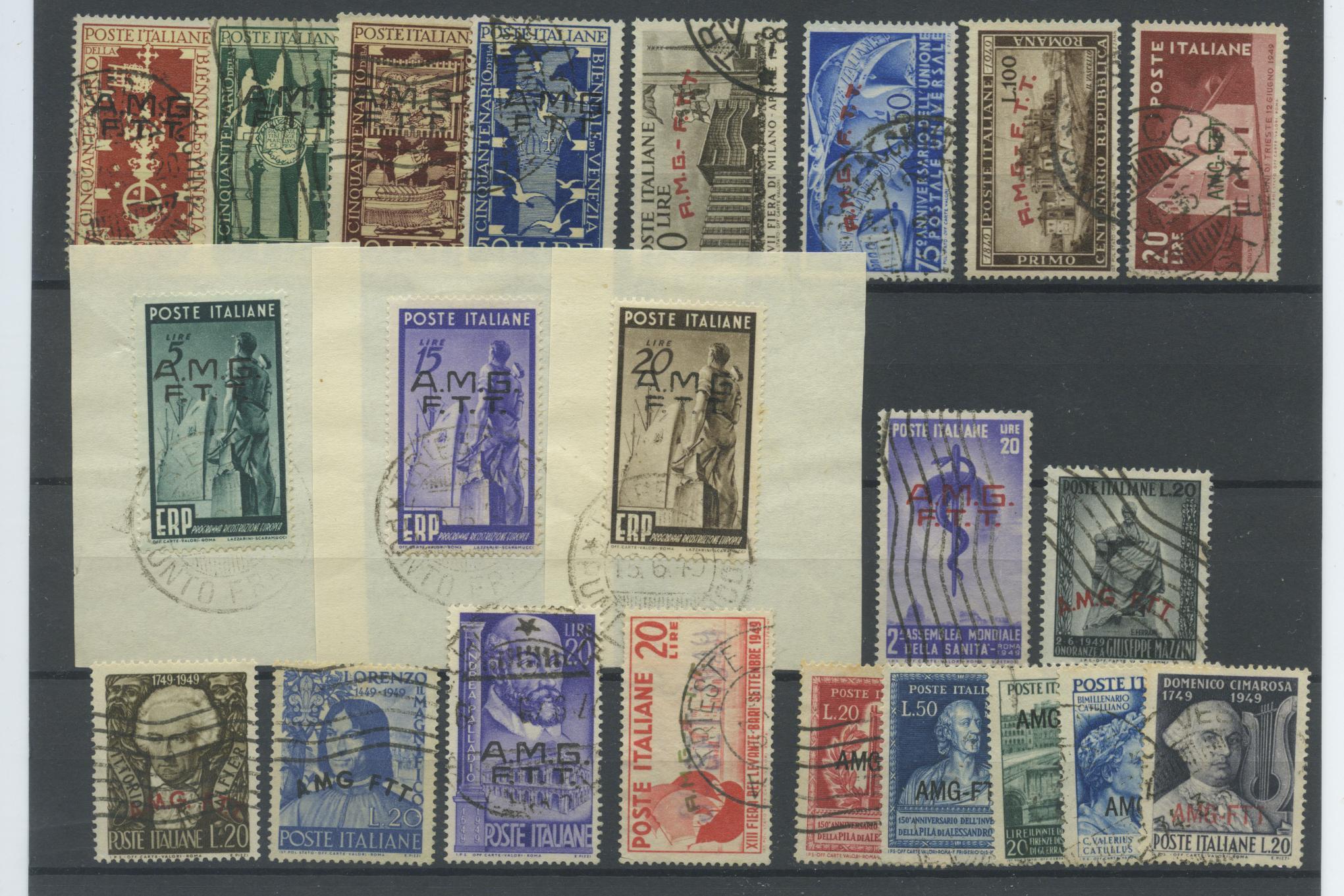 Scansione lotto: TRIESTE 1949 COMMEMORATIVI CPL. 22V. 3 US.