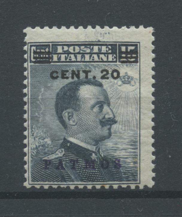 Scansione lotto: COLONIE EGEO 1916 20C. SU 15C. PATMO **