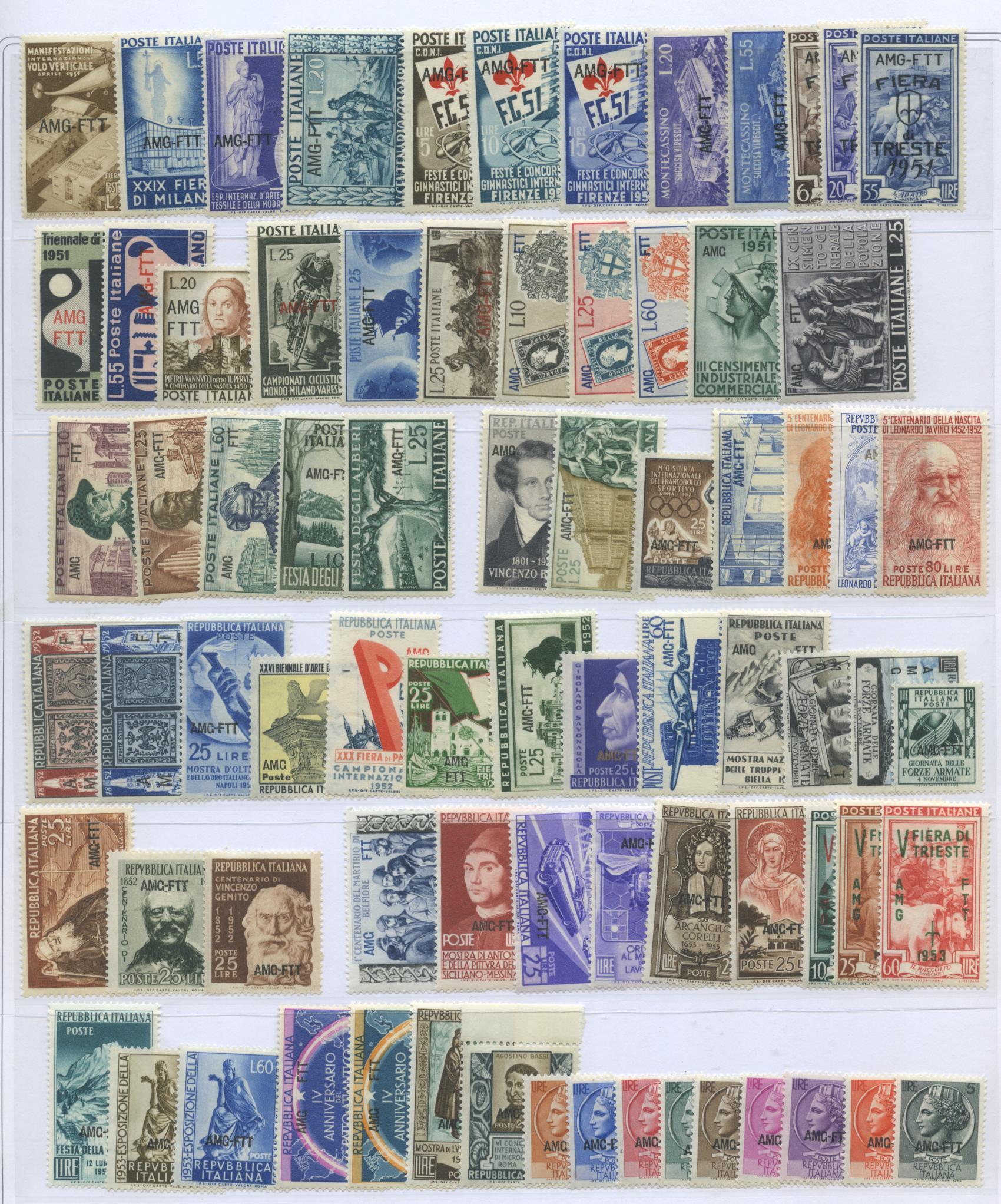 Scansione lotto: TRIESTE 1947/54 COLLEZIONE CPL. N.6 **