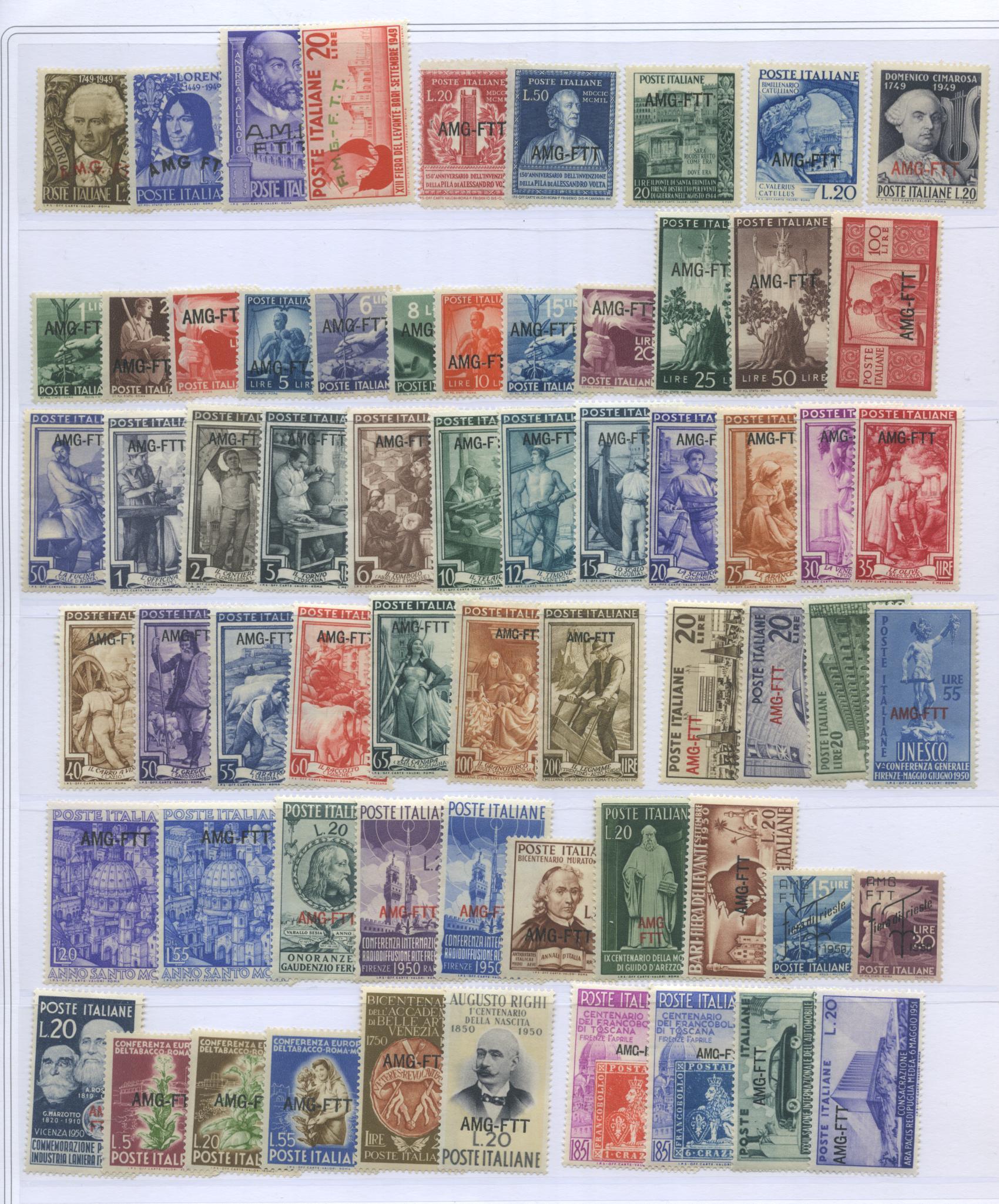 Scansione lotto: TRIESTE 1947/54 COLLEZIONE CPL. N.6 **