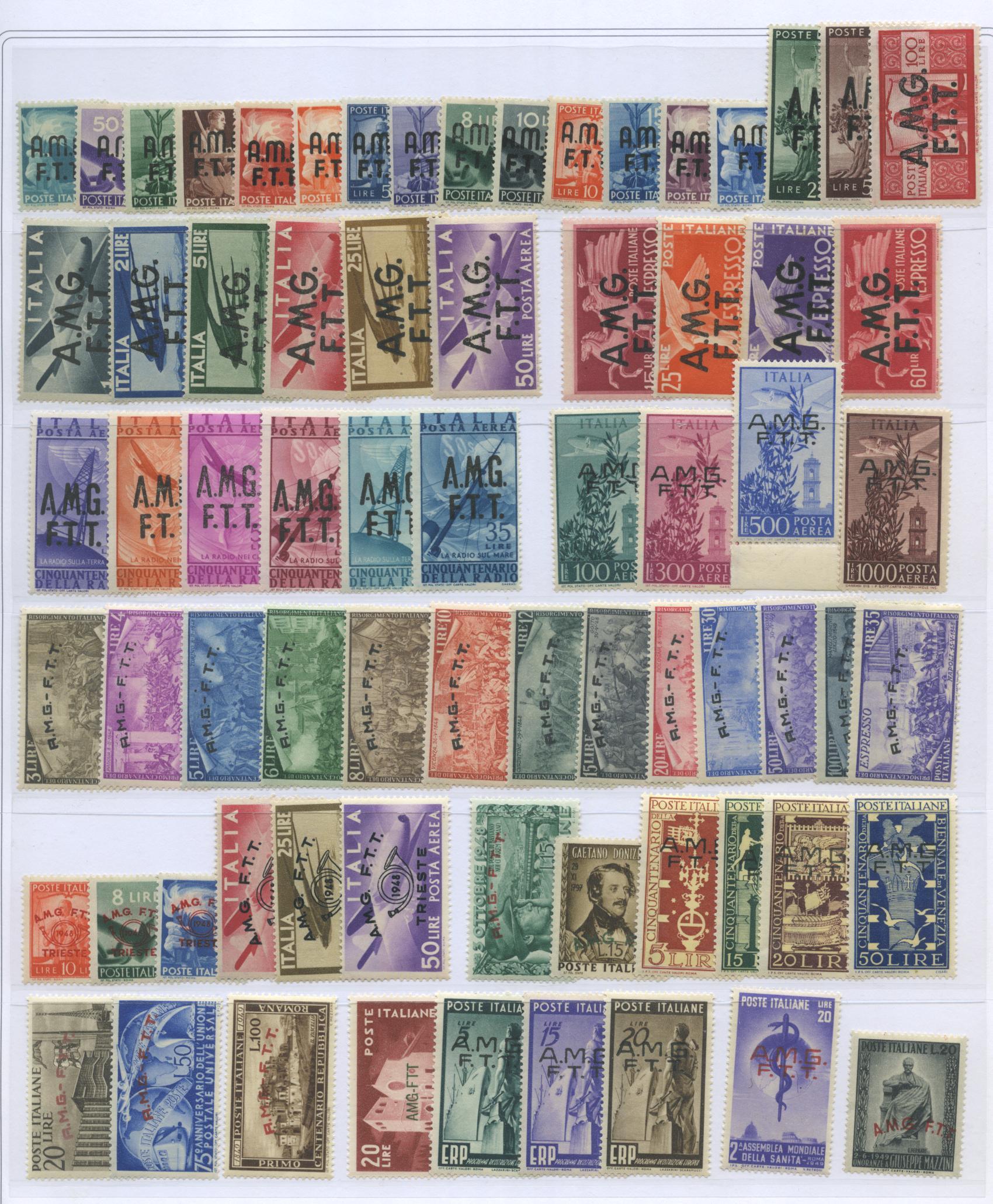 Scansione lotto: TRIESTE 1947/54 COLLEZIONE CPL. N.6 **