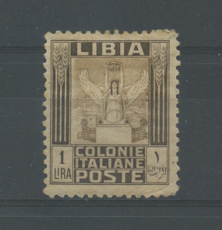 Scansione lotto: COLONIE LIBIA 1926/30 PITTORICA L.1 * CENTRATO