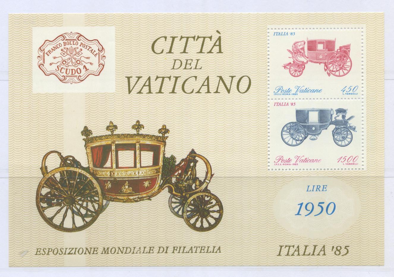 Scansione lotto: VATICANO 1985 BF VARIETA N.8b **  CERT.