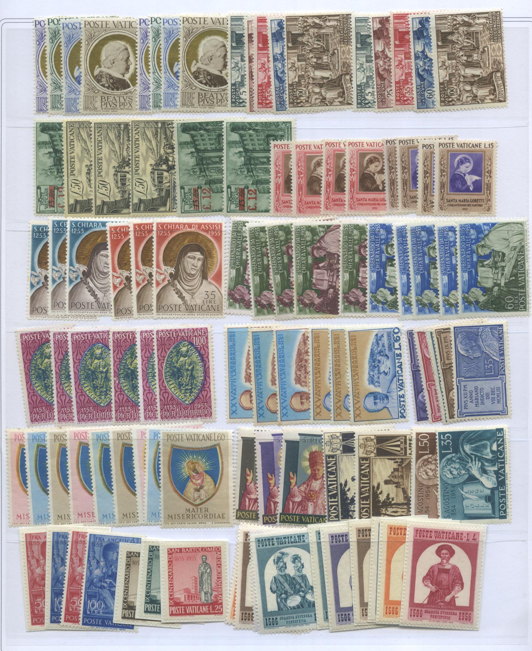 Scansione lotto: VATICANO 1929/58 LOTTO SERIE CPL. *