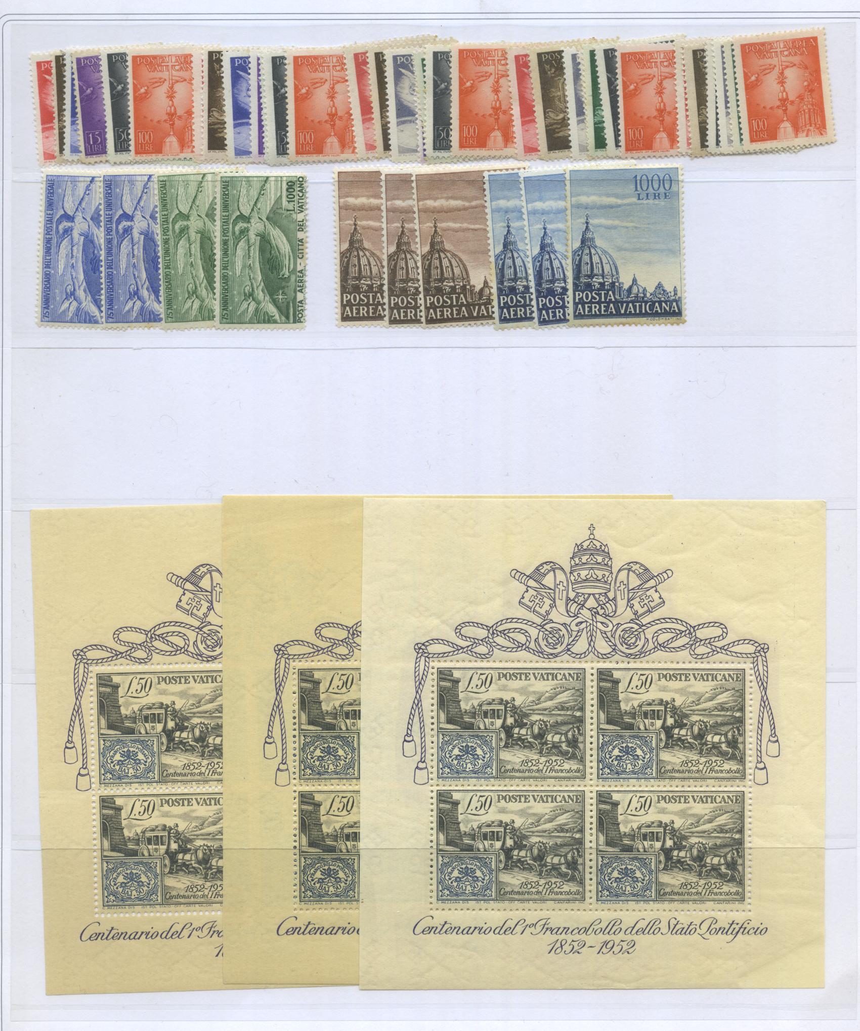 Scansione lotto: VATICANO 1929/58 LOTTO SERIE CPL. *