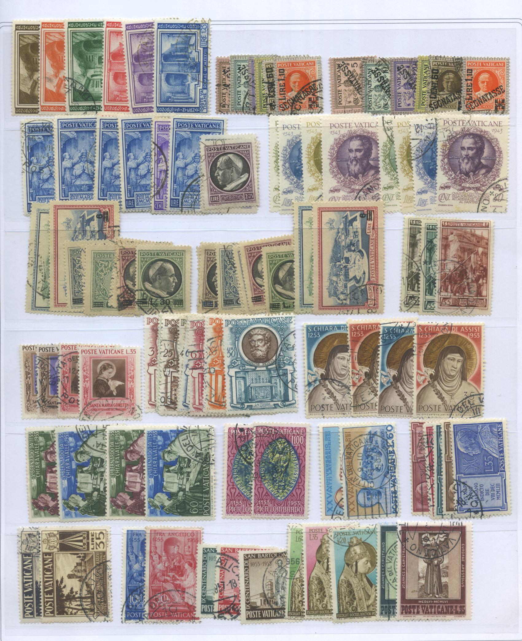 Scansione lotto: VATICANO 1929/58 LOTTO SERIE CPL. US.