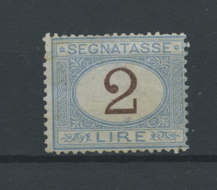 Scansione lotto: REGNO 1870 TASSE L.2 **  CERT.