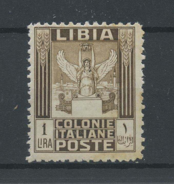 Scansione lotto: COLONIE LIBIA 1926/30 PITTORICA L.1 **  CERT.