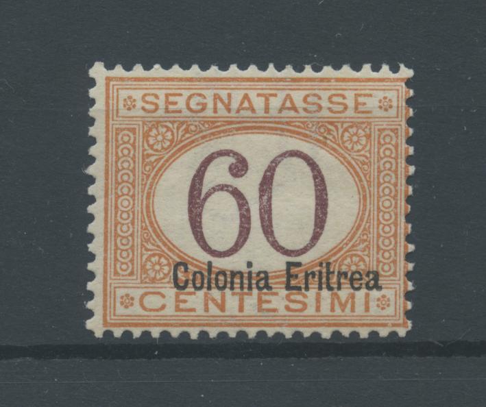 Scansione lotto: COLONIE ERITREA 1926 TASSE 60C. 3 **