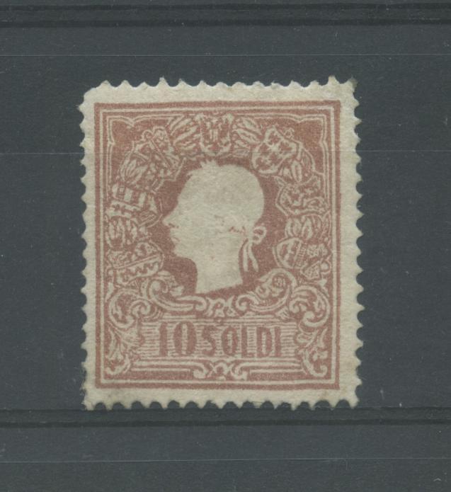 Scansione lotto: LOMBARDO VENETO 1859 10S. 2 *  CERT.