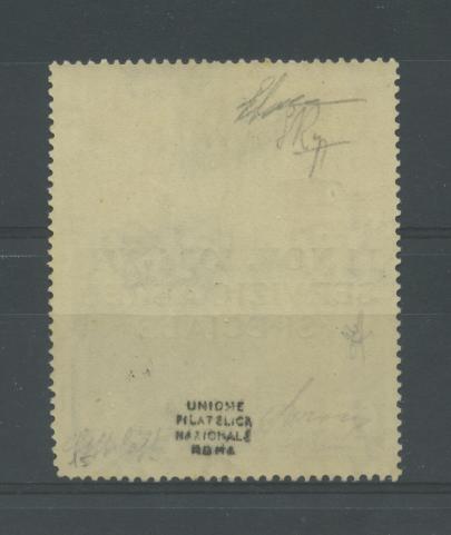 Scansione lotto: COLONIE SOMALIA 1934 SERV. AEREO 25C. 3 ** LUSSO CERT.