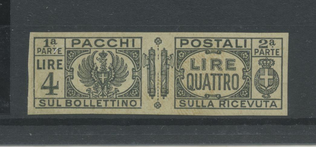 Scansione lotto: REGNO 1927/32 PACCHI L.4 PROVA **  CERT.