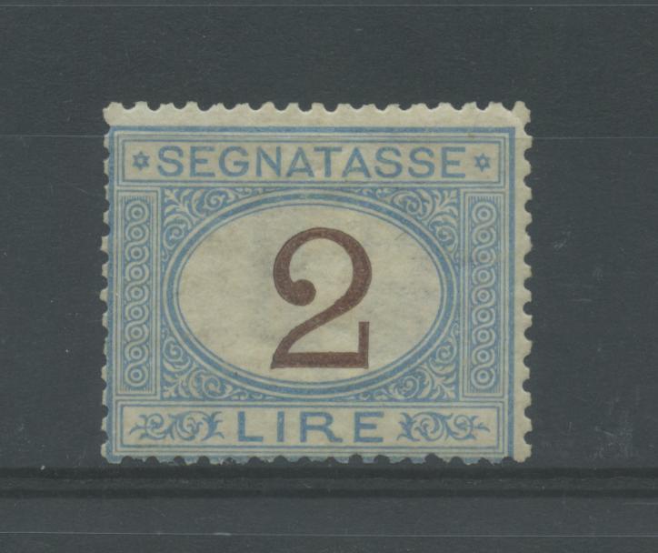 Scansione lotto: REGNO 1870 TASSE L.2 2 *  CERT.