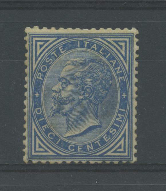 Scansione lotto: REGNO 1877 10C. AZZURRO ** CENTRATO CERT.