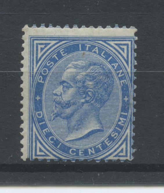 Scansione lotto: REGNO 1877 10C. AZZURRO 2 **  CERT.