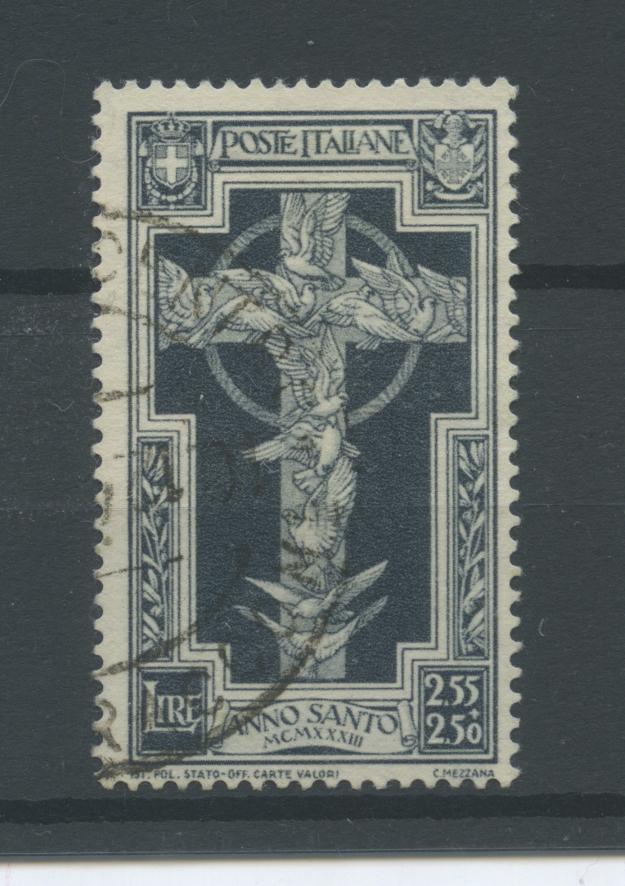 Scansione lotto: REGNO 1933 ANNO SANTO L.2,55+2,50(originale) 2 US.