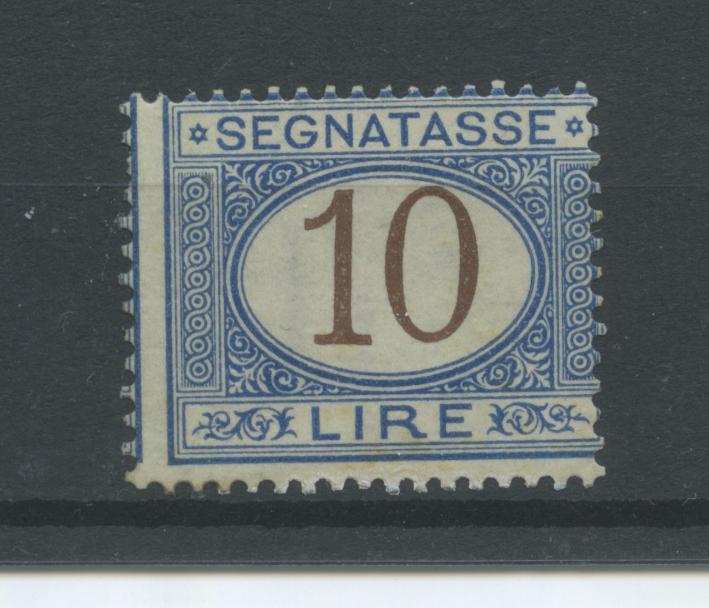 Scansione lotto: REGNO 1870 TASSE L.10 **  CERT.