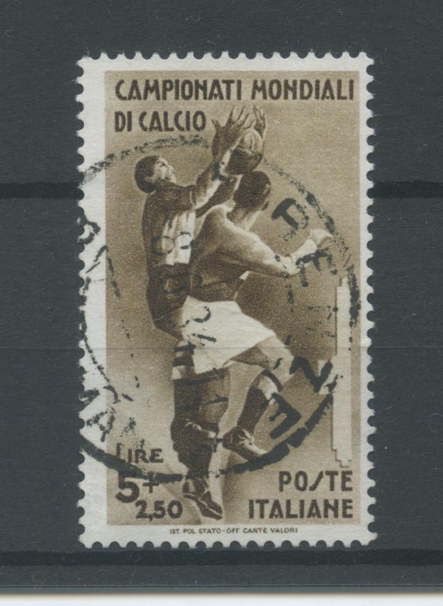 Scansione lotto: REGNO 1934 CALCIO P.O. L.5+2,50(originale) 3 US.