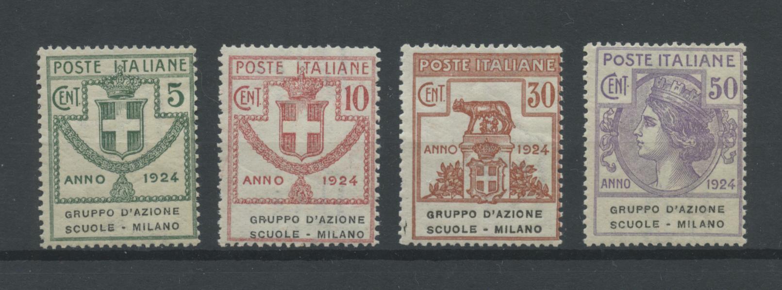 Scansione lotto: REGNO 1924 ENTI G.A.S.M. 4V. **  CERT.