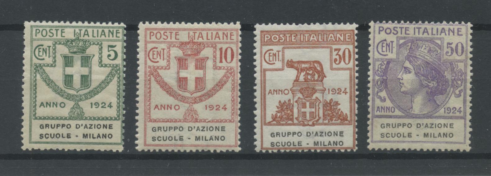 Scansione lotto: REGNO 1924 ENTI G.A.S.M. 4V. 2 **  CERT.