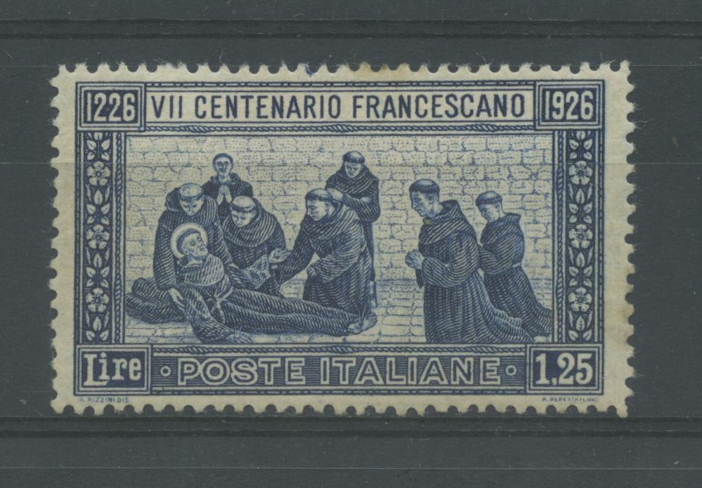 Scansione lotto: REGNO 1926 S. FRANCESCO RARO 2 ** CENTRATO CERT.